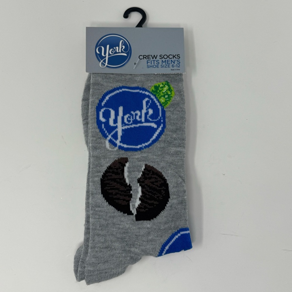 Men’s Novelty York Peppermint Patty  Crew Socks